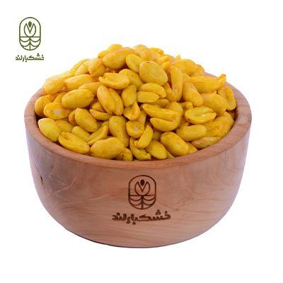 بادام زمینی پوست کنده زعفرانی بادام زمینی پوست کنده زعفرانی