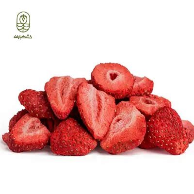 اسلایس توت فرنگی خشک پفکی فریز درایر اسلایس توت فرنگی خشک پفکی فریز درایر